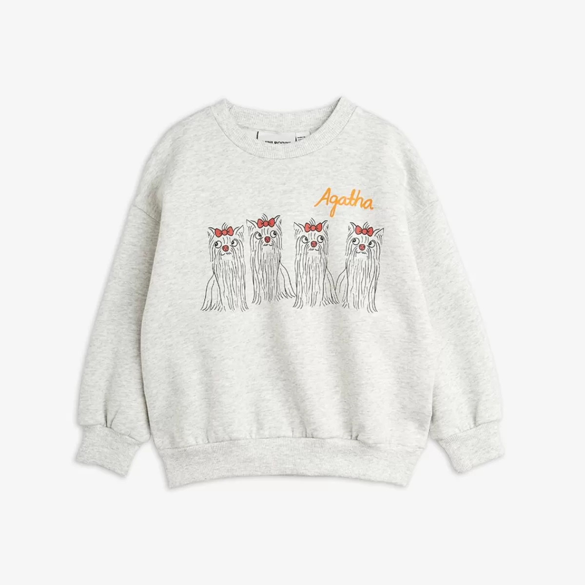 Outlet Mini Rodini Agatha Dogs Sweatshirt Grå