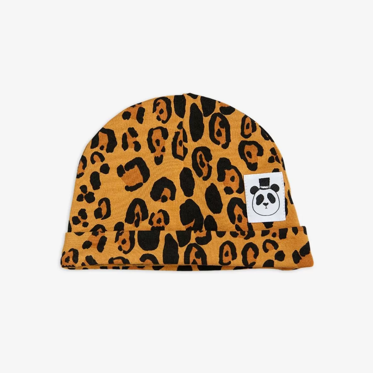 Online Mini Rodini Basic Leopard Baby Beanie Beige