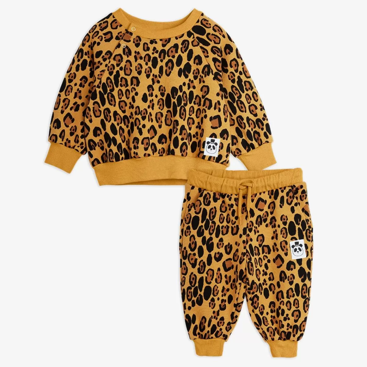 Hot Mini Rodini Basic Leopard Baby Sweat Set