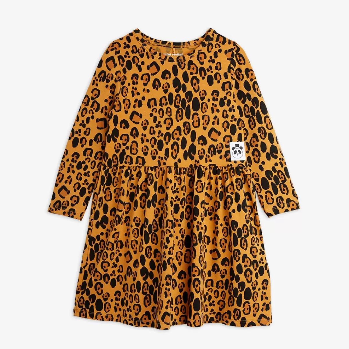 Clearance Mini Rodini Basic Leopard Långärmad Klänning 13