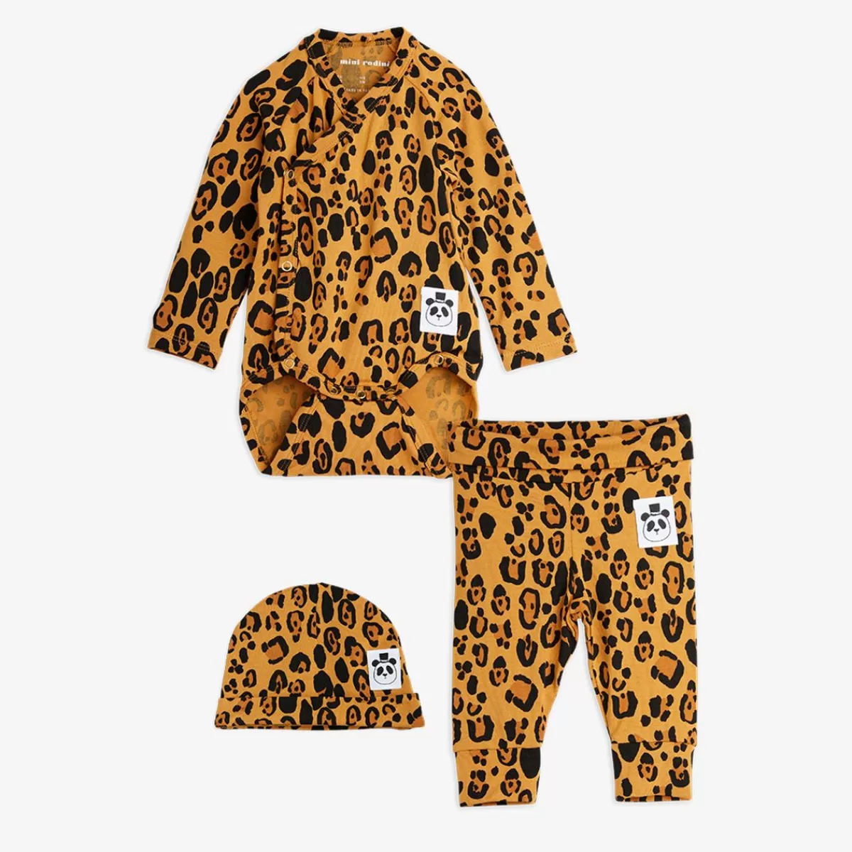 Sale Mini Rodini Basic Leopard Set för Nyfödd