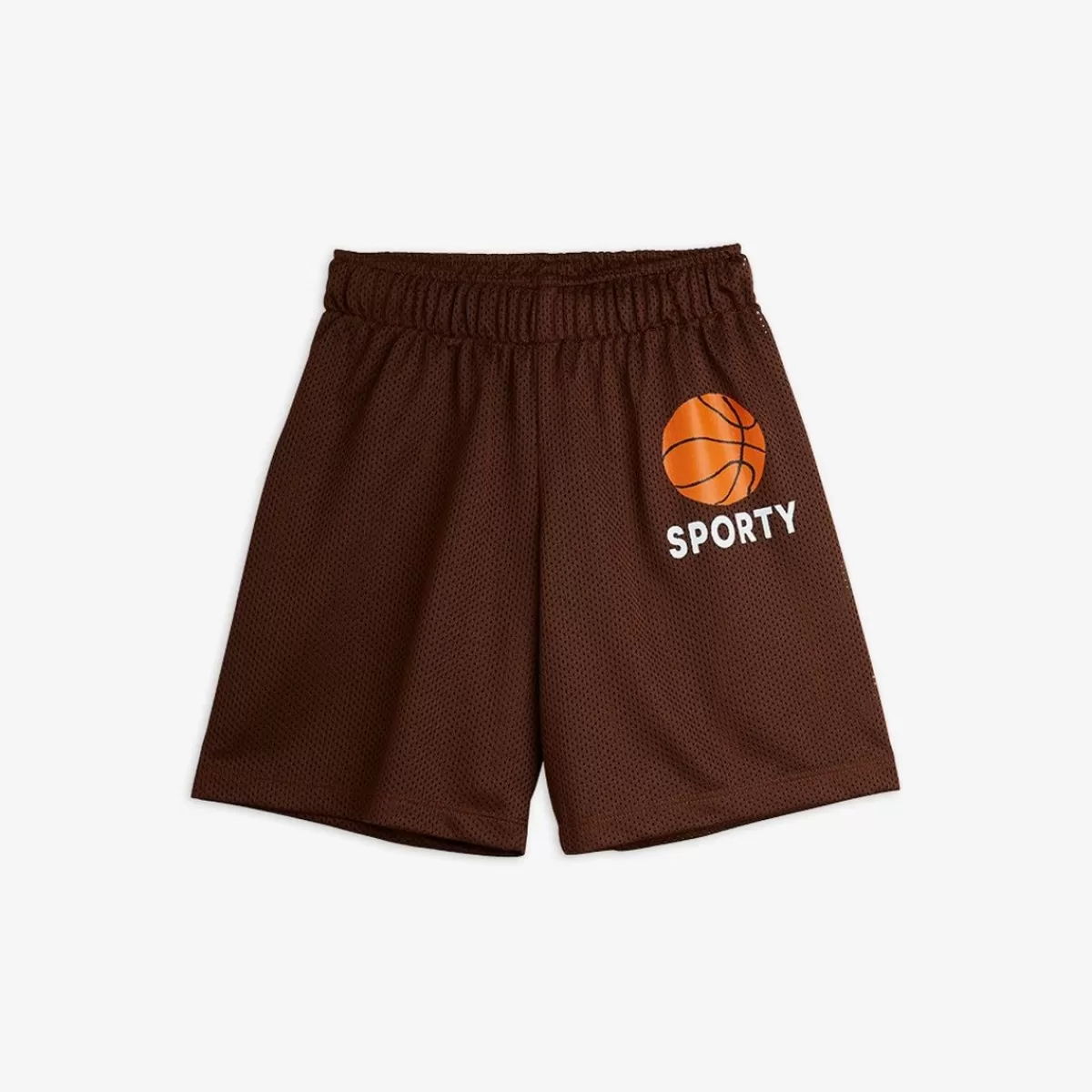 Shop Mini Rodini Basketball Mesh Shorts Brun