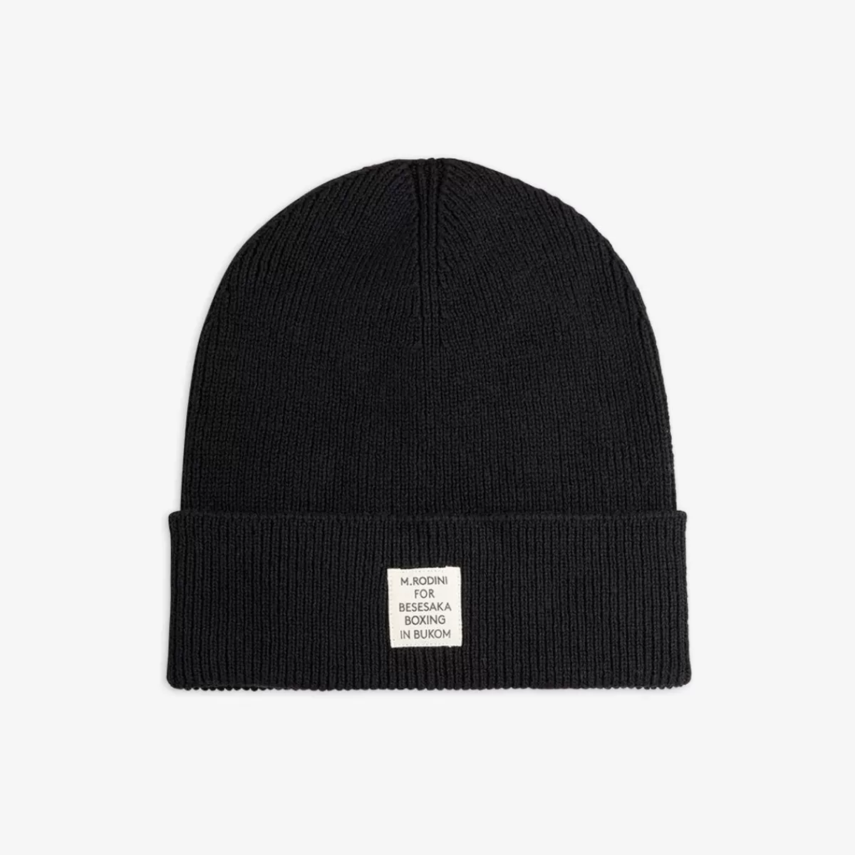 Store Mini Rodini Besesaka Stickad Beanie Svart