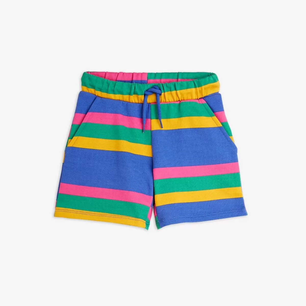 Discount Mini Rodini Blue Stripe Sweatshorts