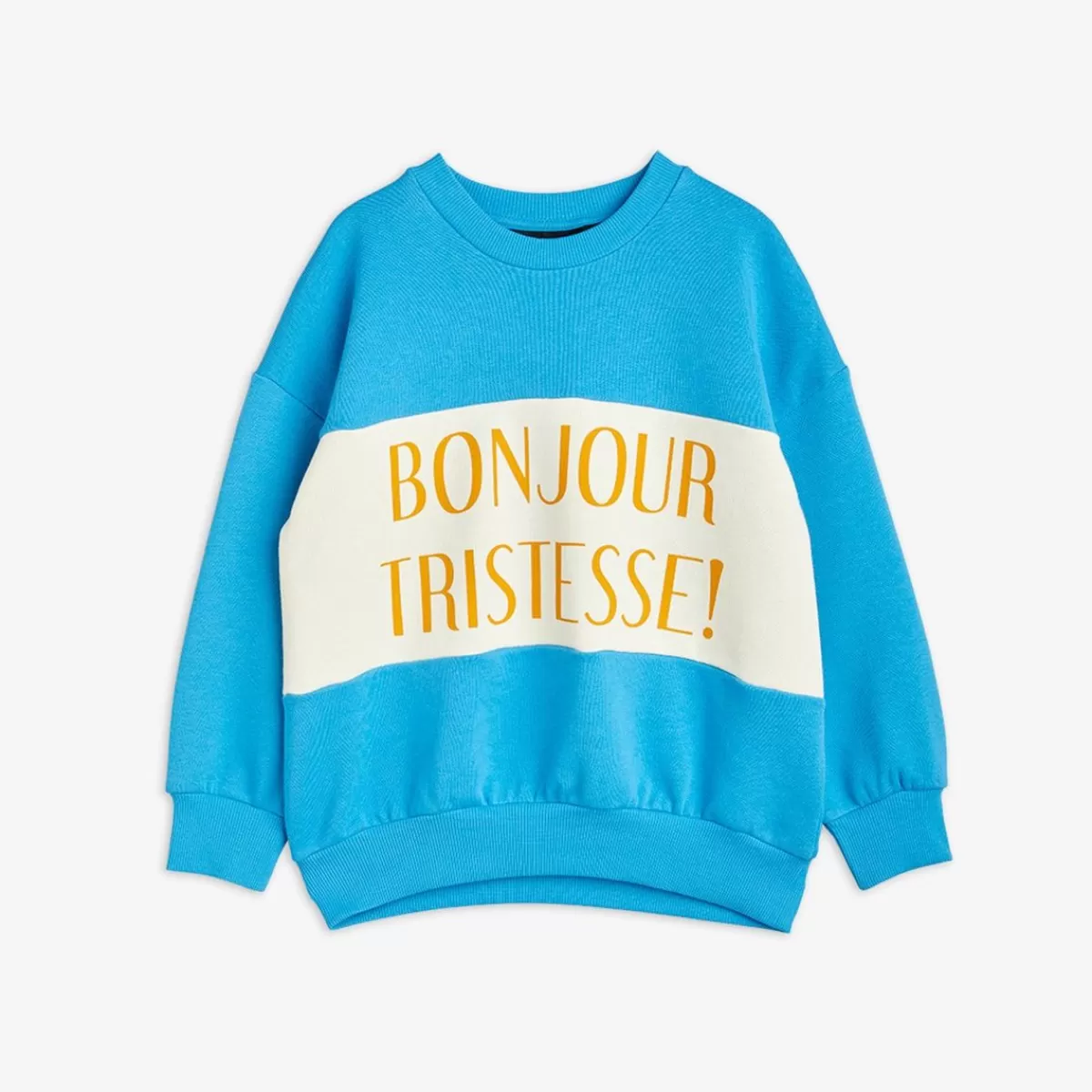 Fashion Mini Rodini Bonjour Tristesse Sweatshirt Blå Blue