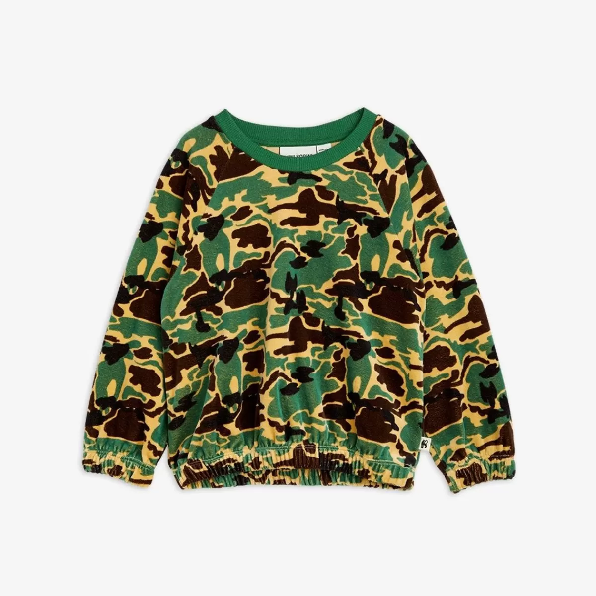 Store Mini Rodini Camo Velour Sweatshirt