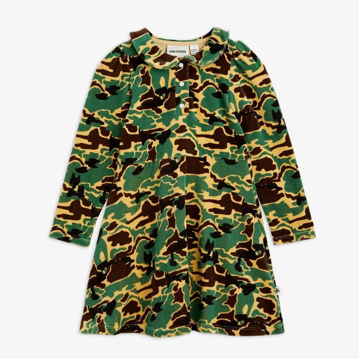 Store Mini Rodini Camo Velourklänning