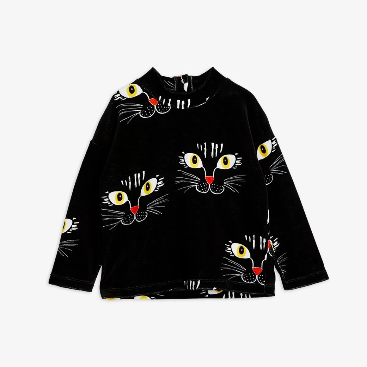 Cheap Mini Rodini Cat Face Velour Sweatshirt