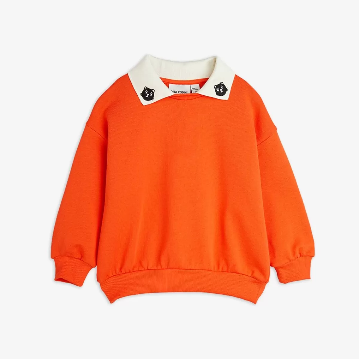 Discount Mini Rodini Cats sweatshirt med krage