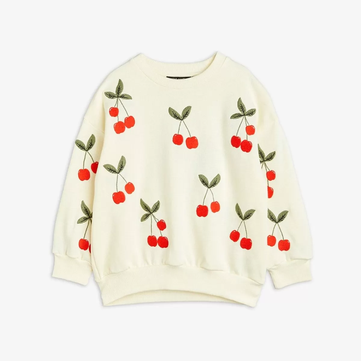 Flash Sale Mini Rodini Cherry Broderad Sweatshirt Offwhite