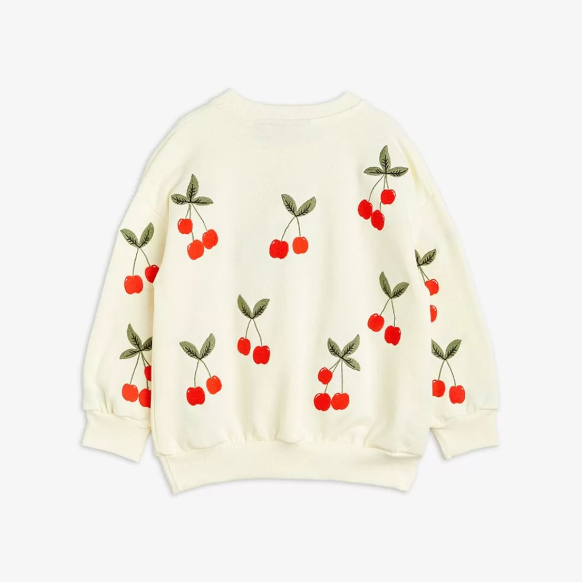 Flash Sale Mini Rodini Cherry Broderad Sweatshirt Offwhite