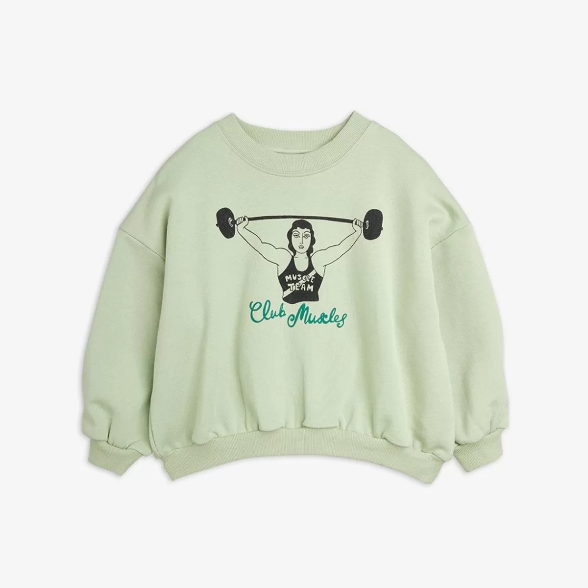 Outlet Mini Rodini Club Muscles Sweatshirt Grön