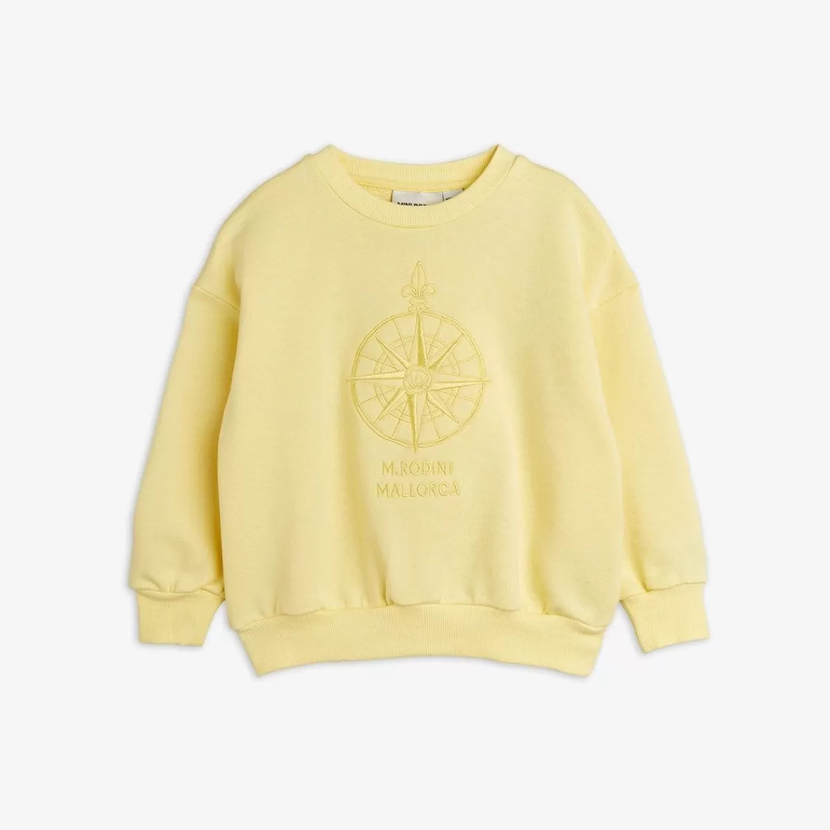 Outlet Mini Rodini Compass Broderad Sweatshirt gul