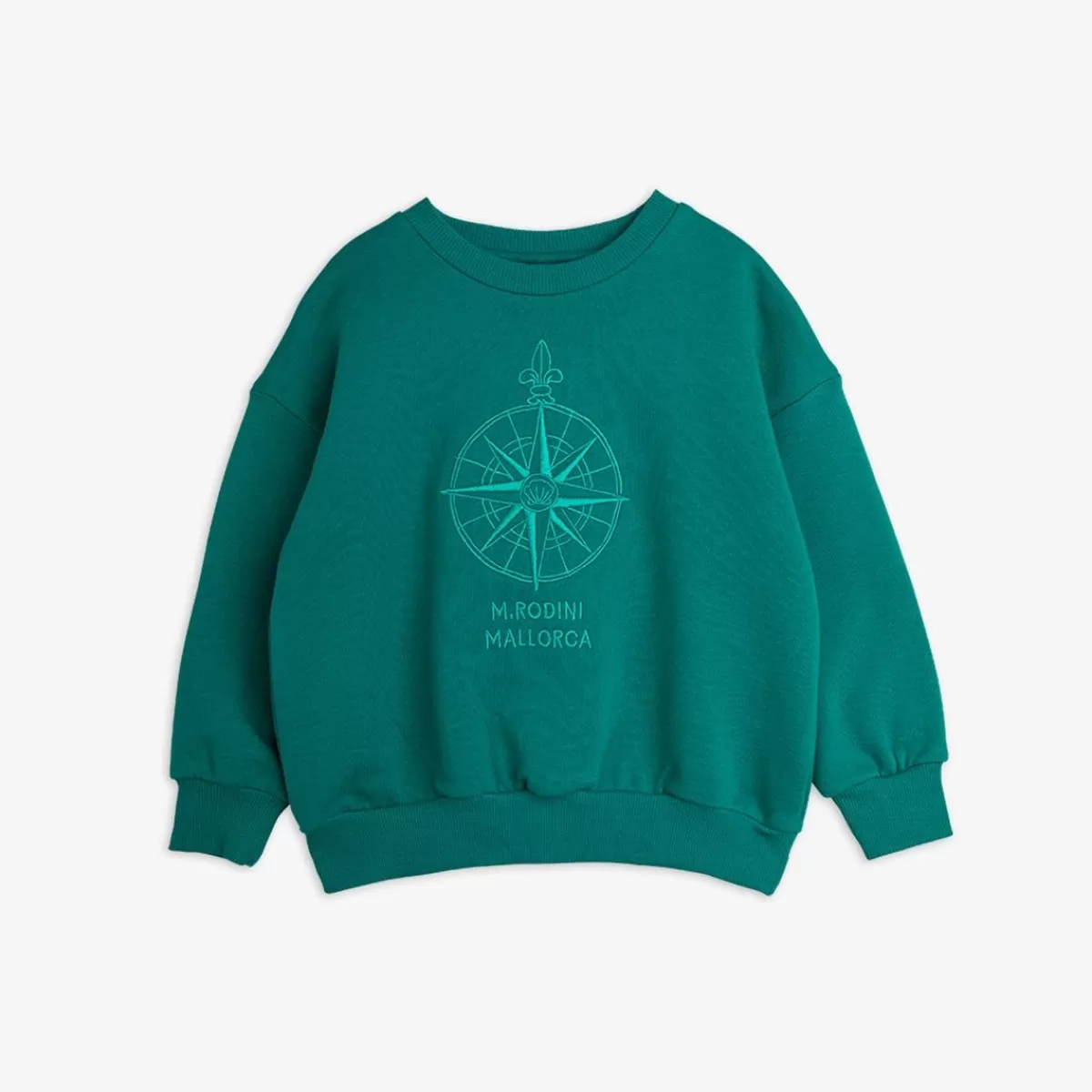 Flash Sale Mini Rodini Compass Broderad Sweatshirt grön