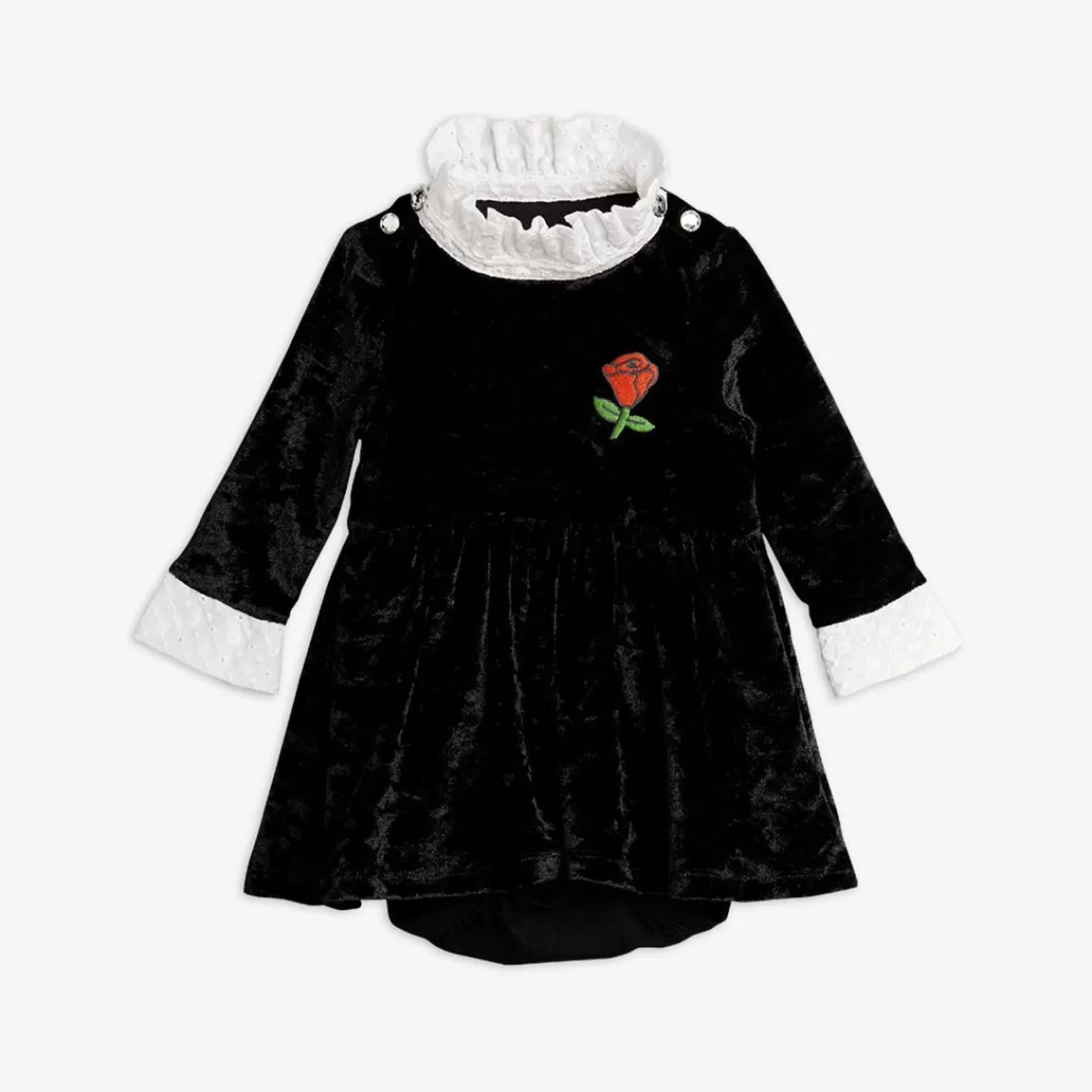 Store Mini Rodini Crushed Velour Body med Kjol