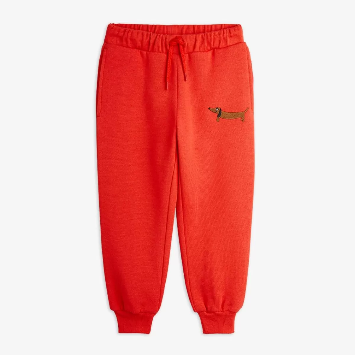 Best Mini Rodini Dog Broderade Sweatpants Röd