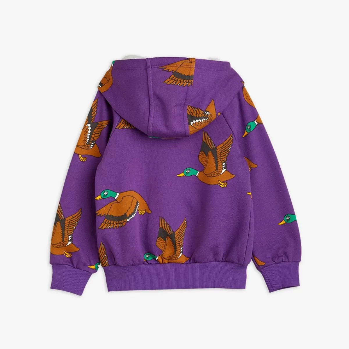 Outlet Mini Rodini Ducks Hoodie med Dragkedja