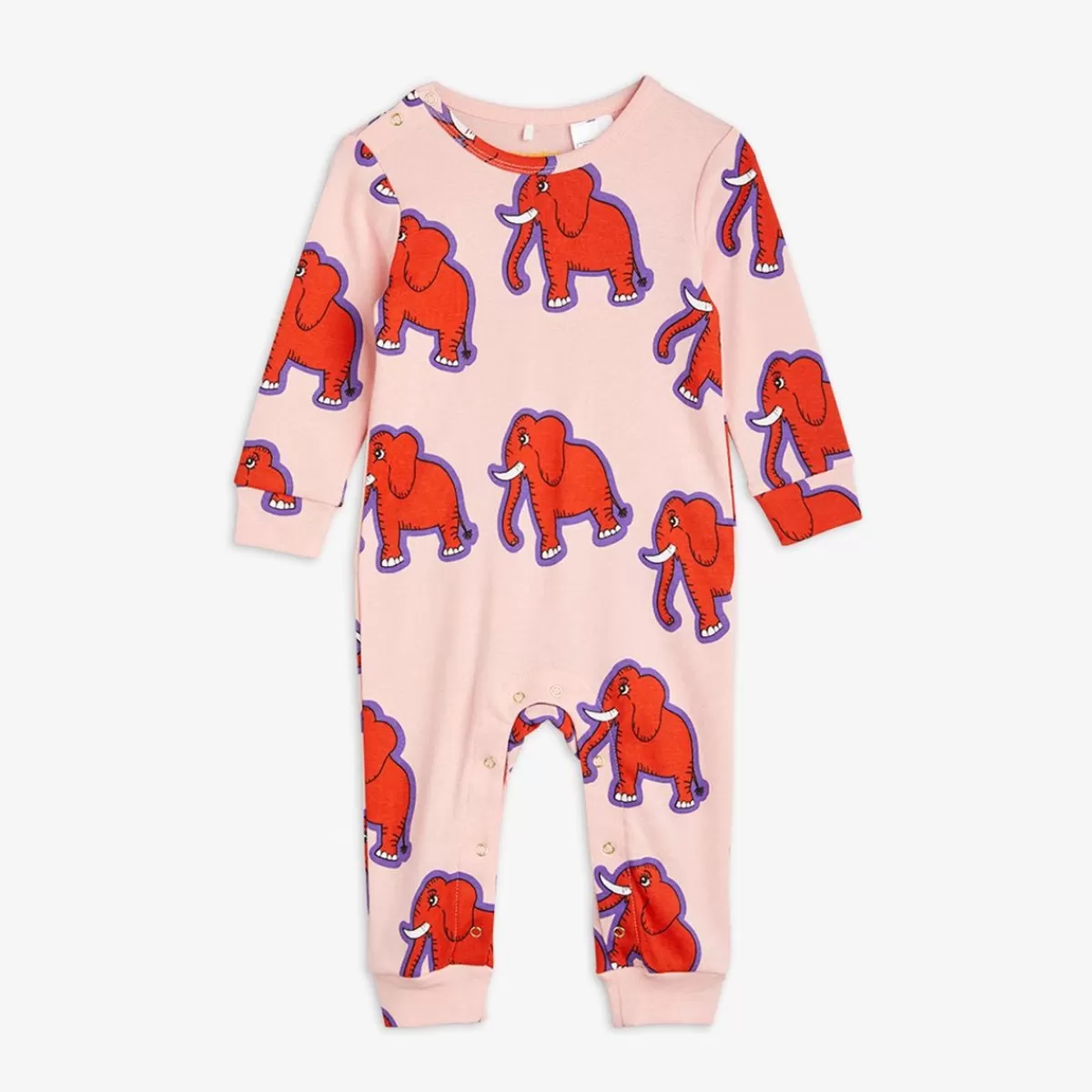 Flash Sale Mini Rodini 4 Elephants Baby Jumpsuit Rosa