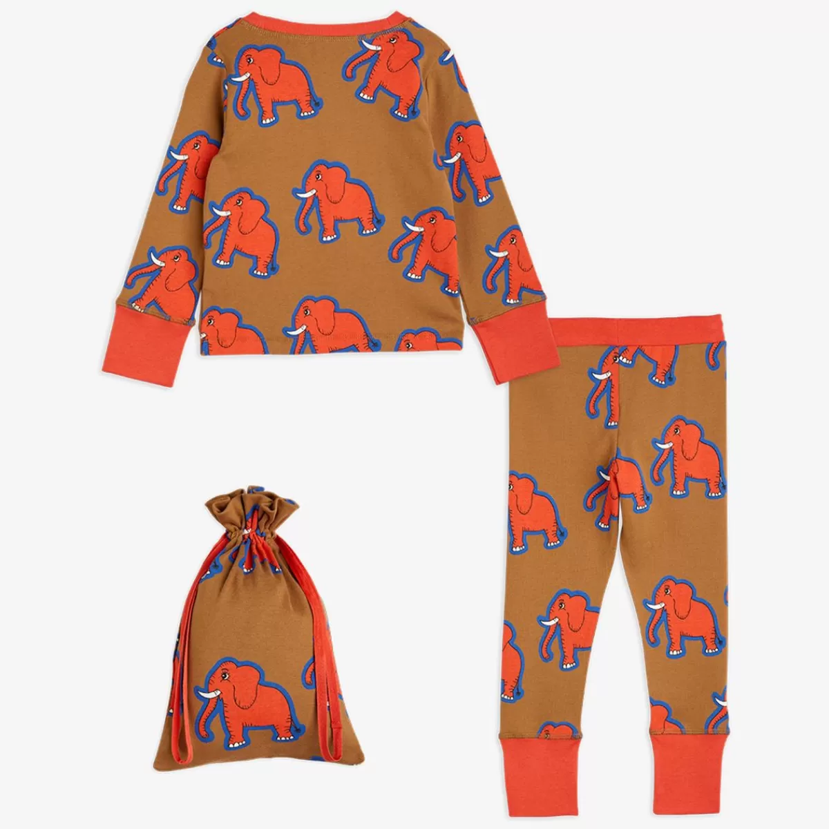 Cheap Mini Rodini 4 Elephants Pyjamas Set Brun