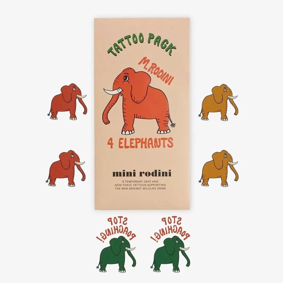 Cheap Mini Rodini 4 Elephants Tatueringar