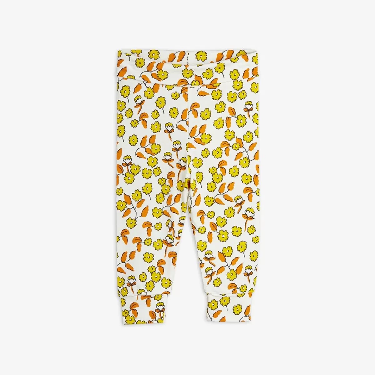 Outlet Mini Rodini Flowers Leggings för Nyfödd