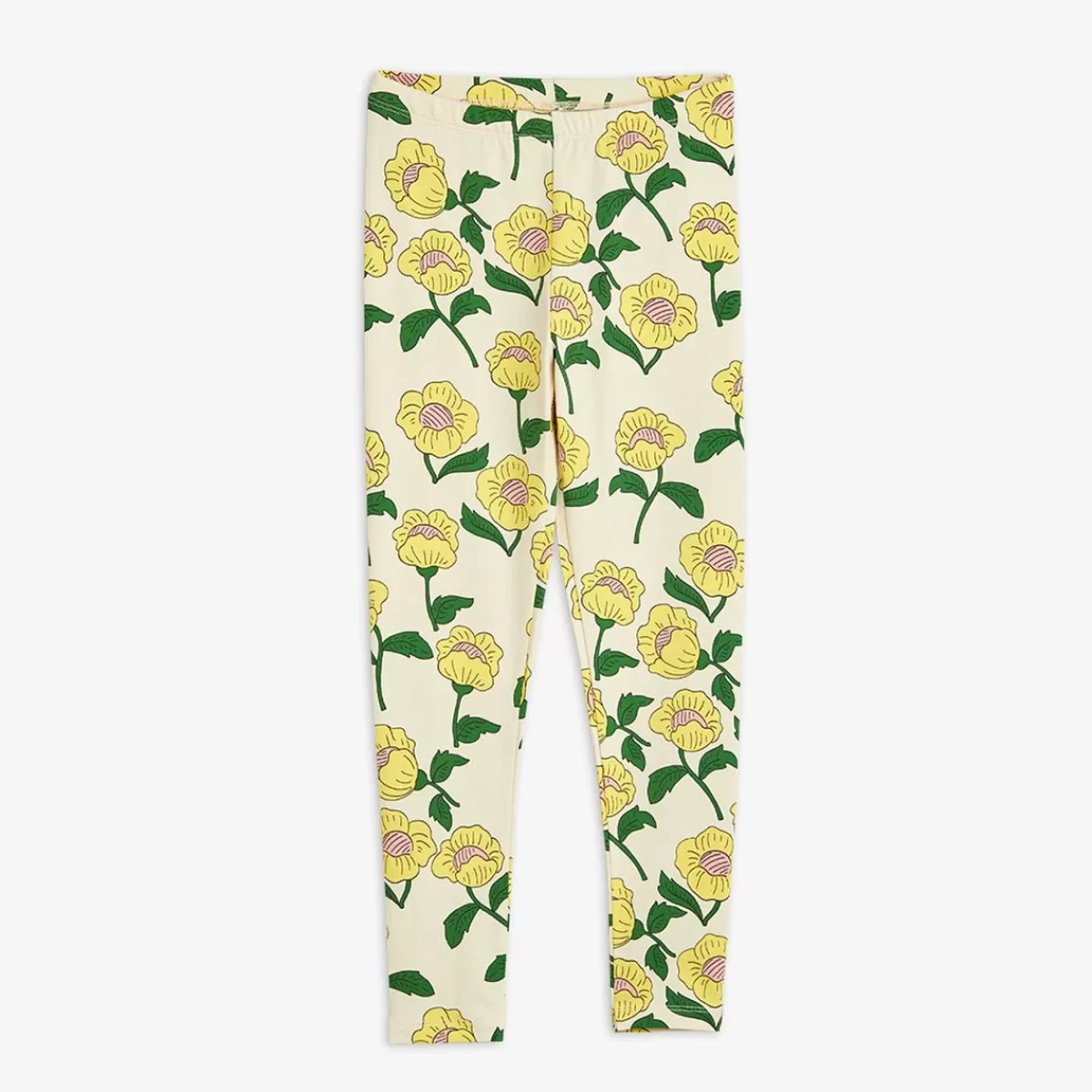 Store Mini Rodini Flowers Leggings Gula