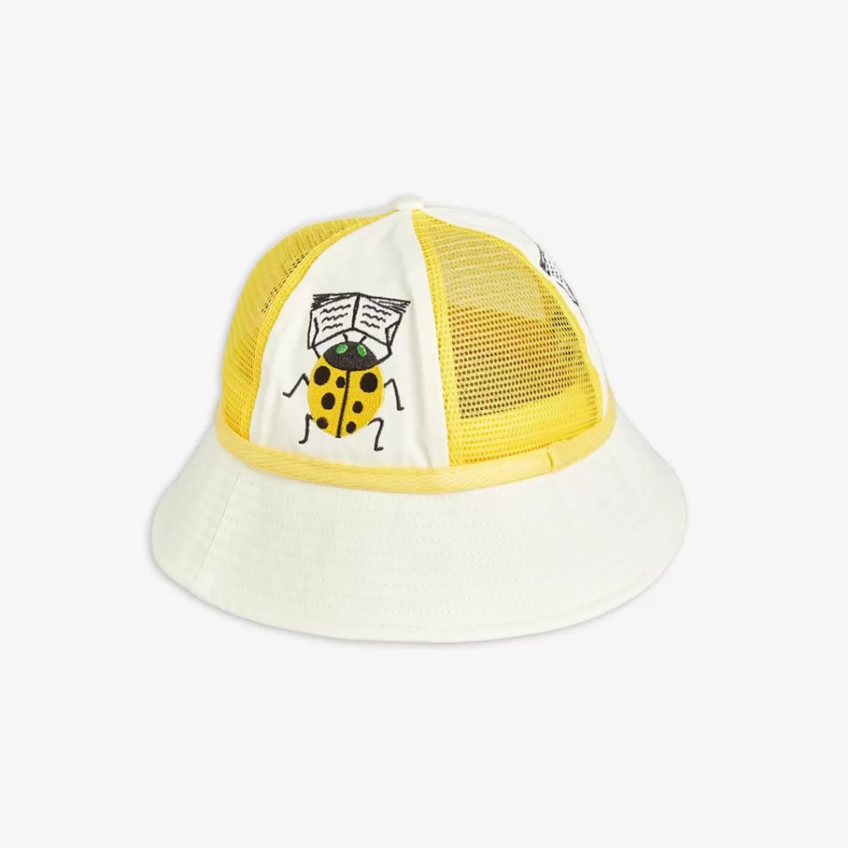 Best Mini Rodini Ladybird Solhatt Offwhite