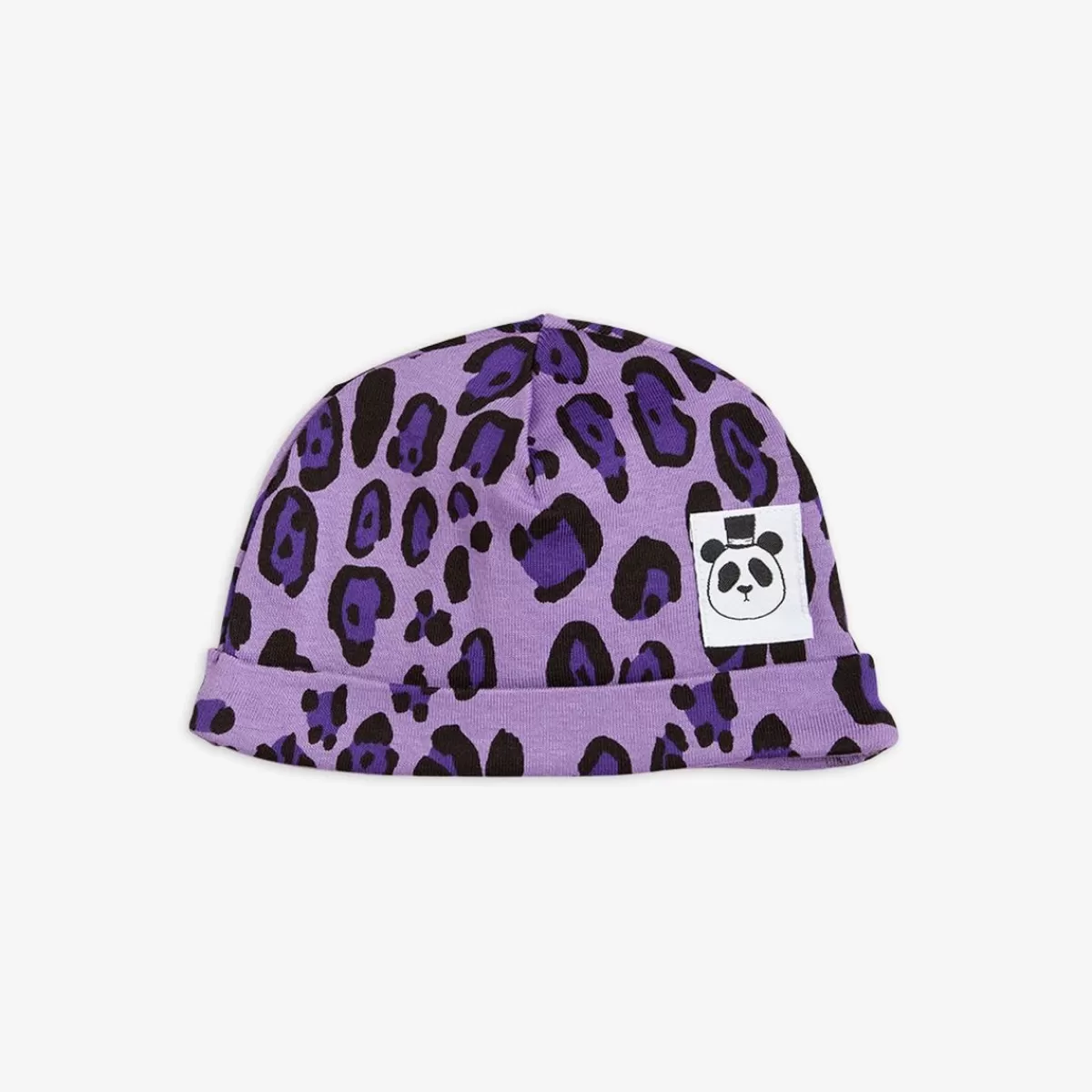 Outlet Mini Rodini Leopard Baby Beanie Lila