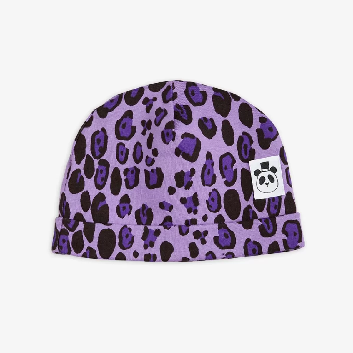 Clearance Mini Rodini Leopard Beanie Lila