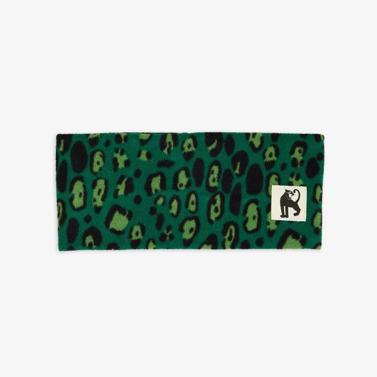 Online Mini Rodini Leopard fleece tube Green