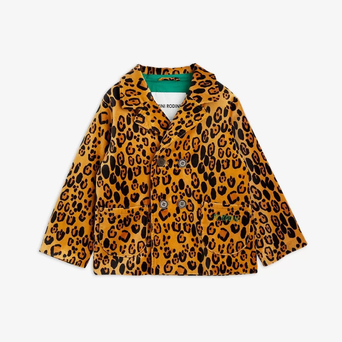 Online Mini Rodini Leopard Sammetskavaj