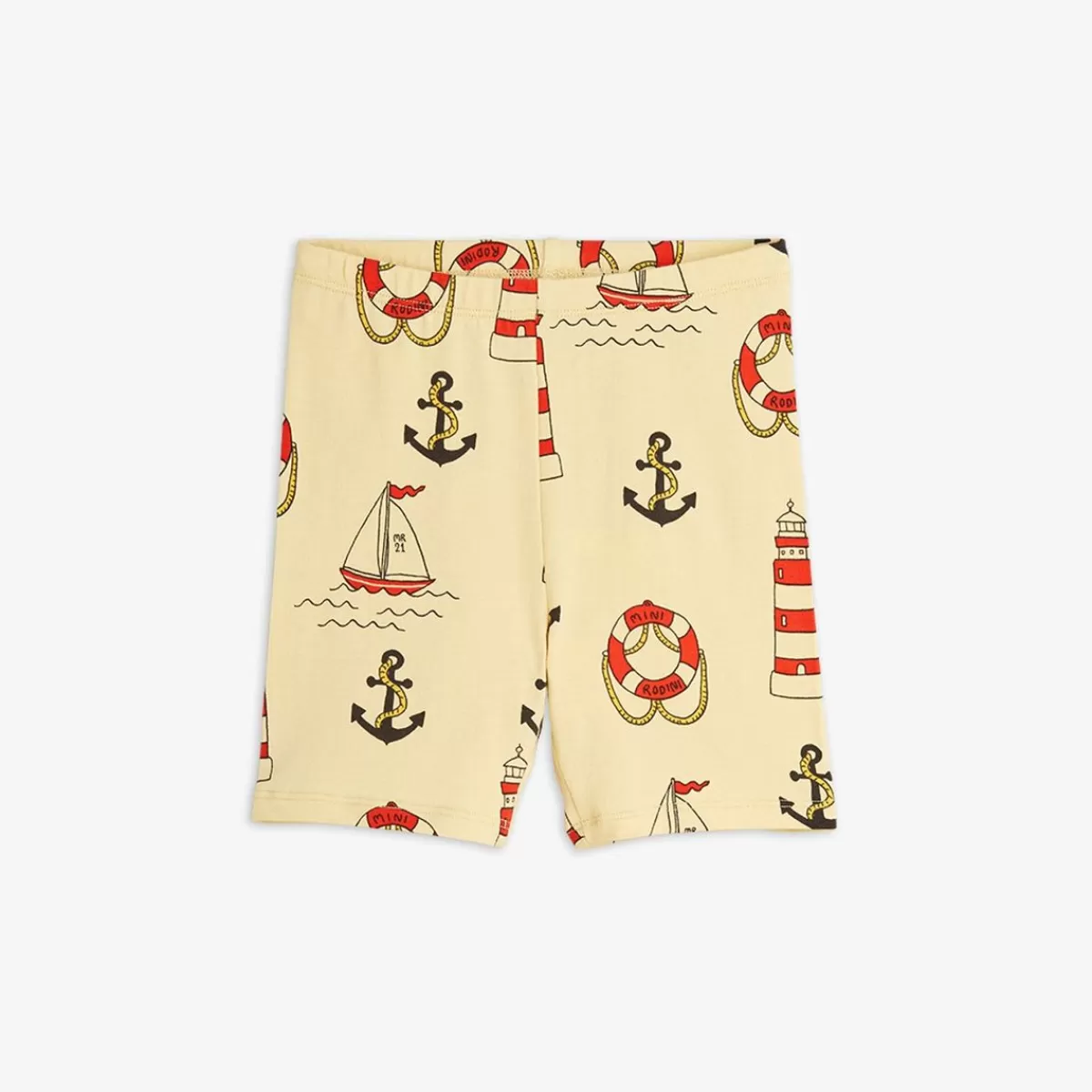 Clearance Mini Rodini Lighthouse Cykelshorts Gul