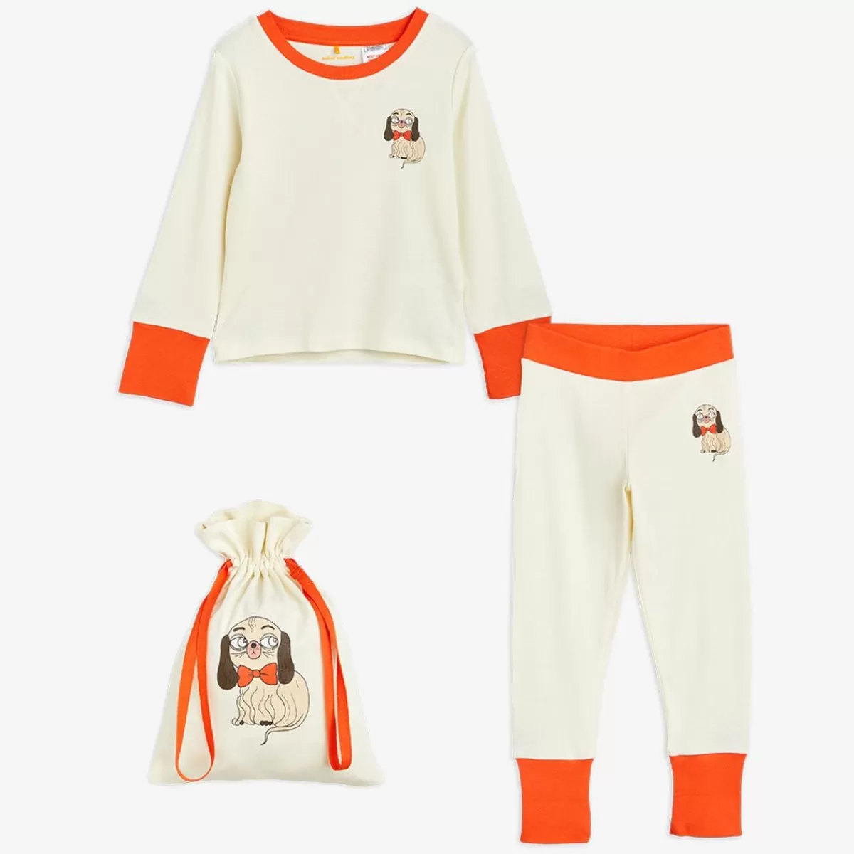 Clearance Mini Rodini Mini Babies Pyjamasset Vit