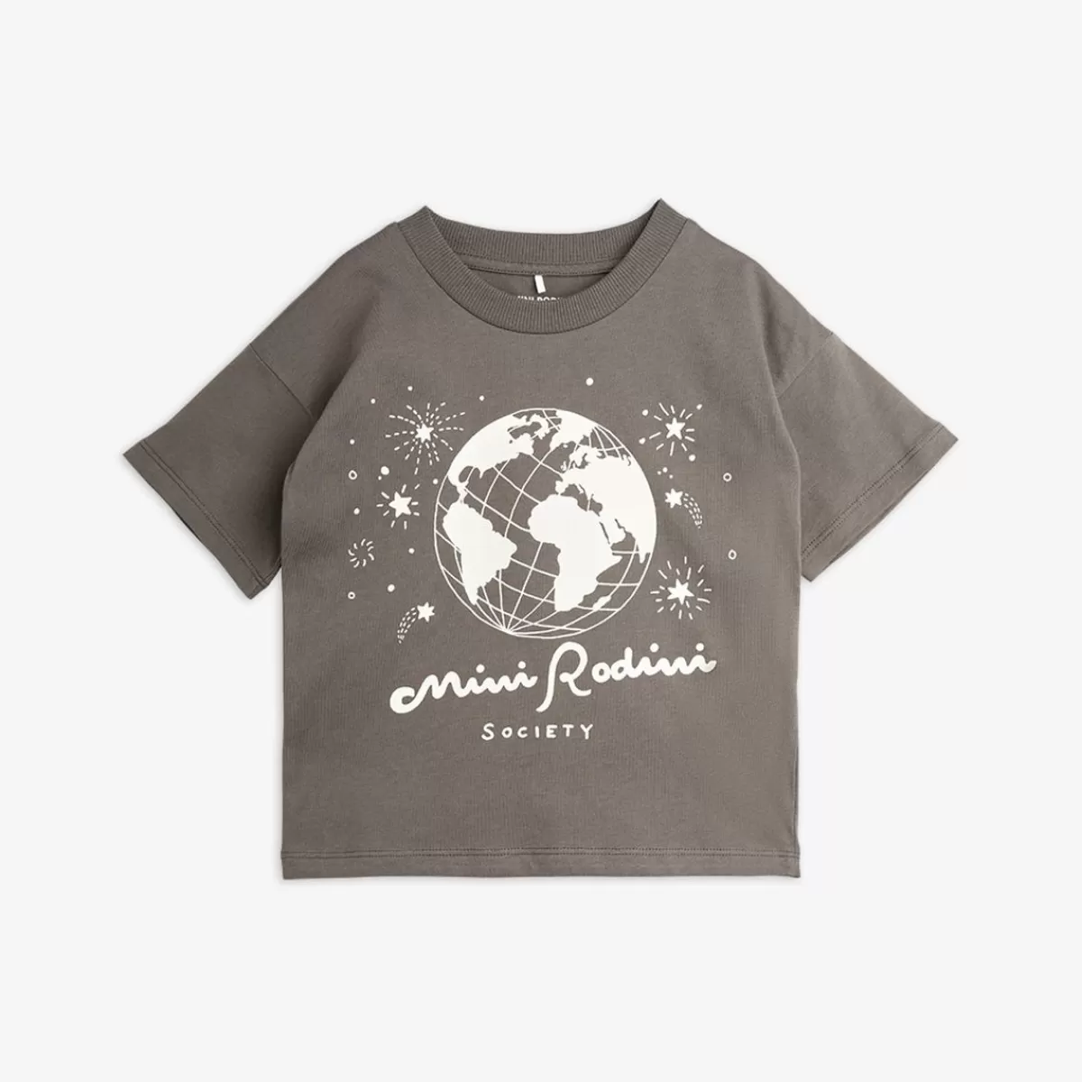 Store Mini Rodini Society T-shirt Grå