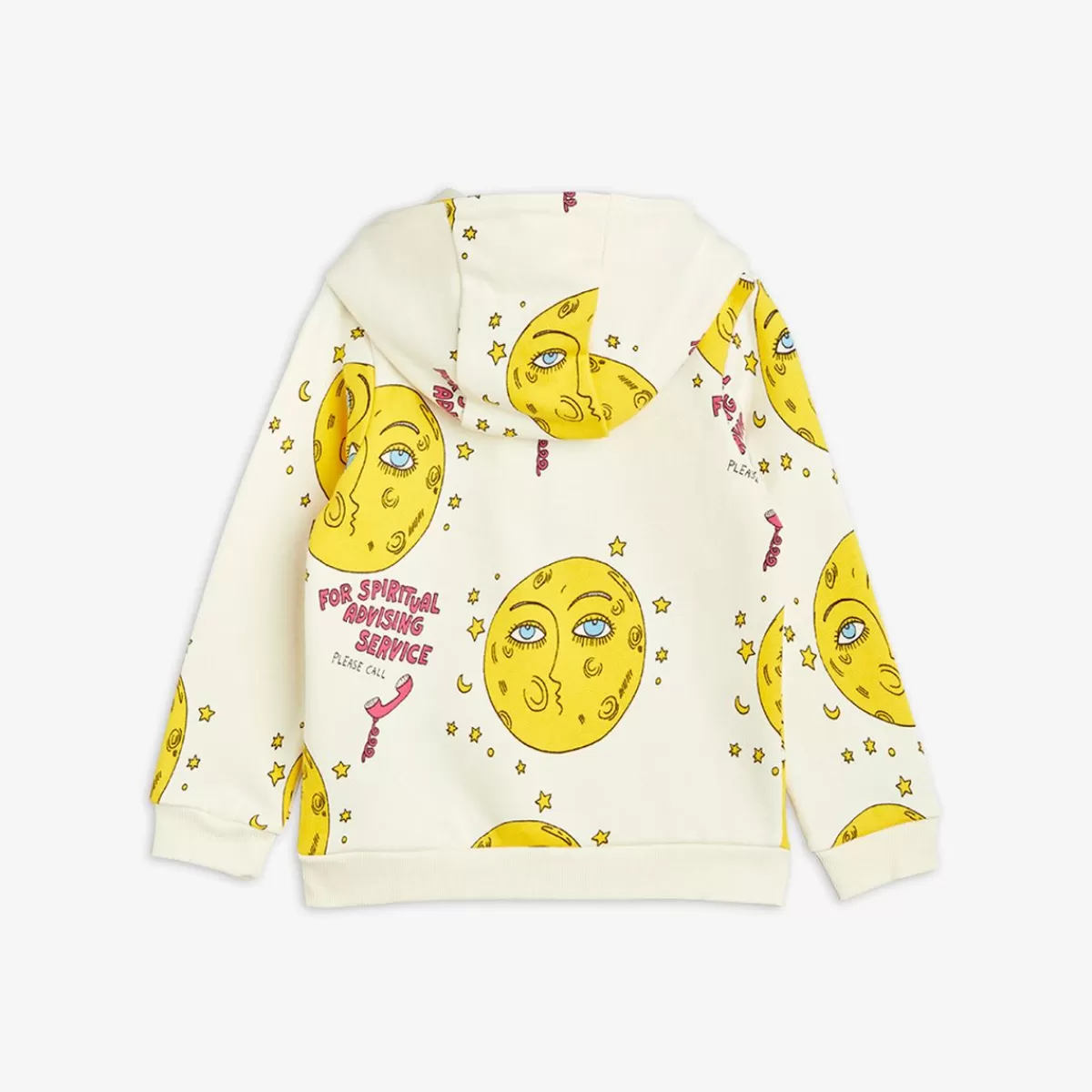 Discount Mini Rodini Moon Hoodie med Dragkedja