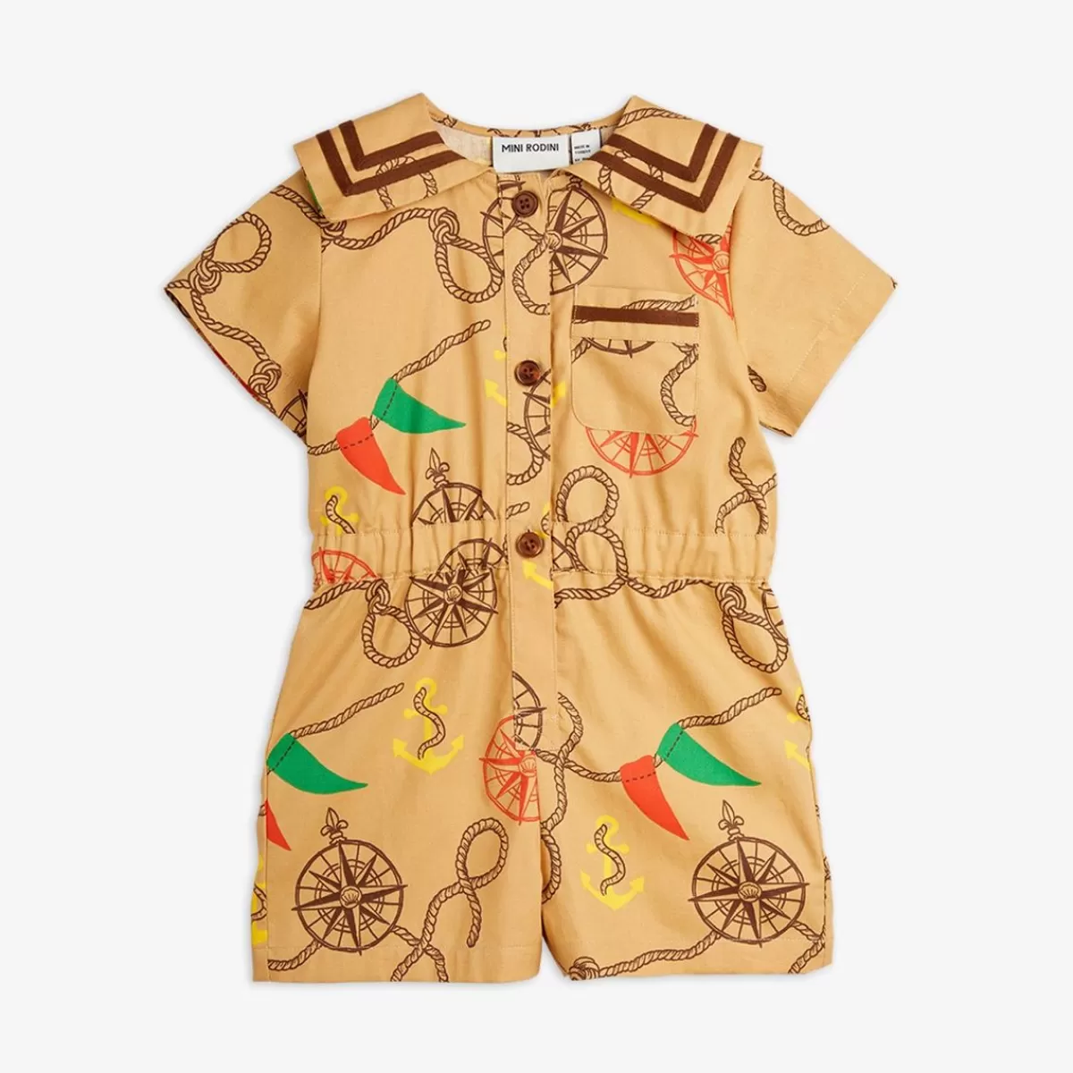 Sale Mini Rodini Nautical Vävd Jumpsuit