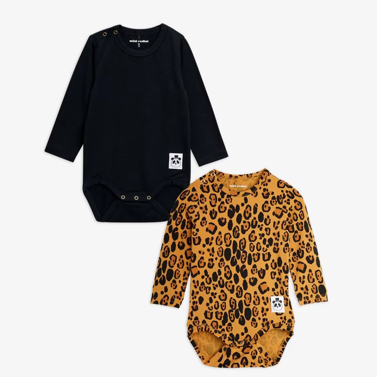 Shop Mini Rodini 2-pack Basic Leopard Body