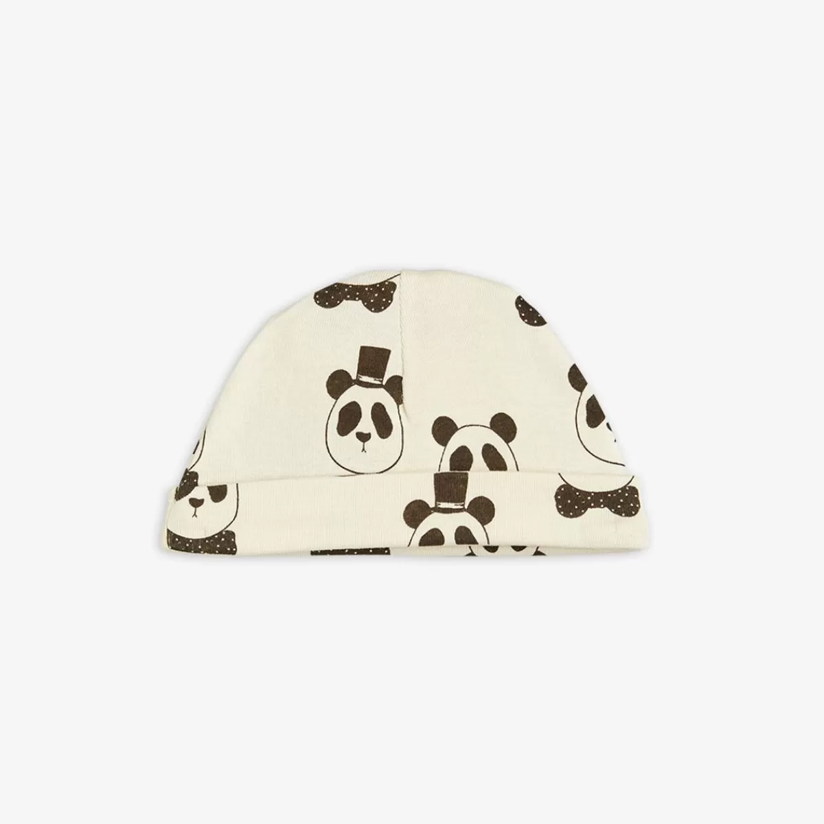 Cheap Mini Rodini Panda Baby Beanie Offwhite