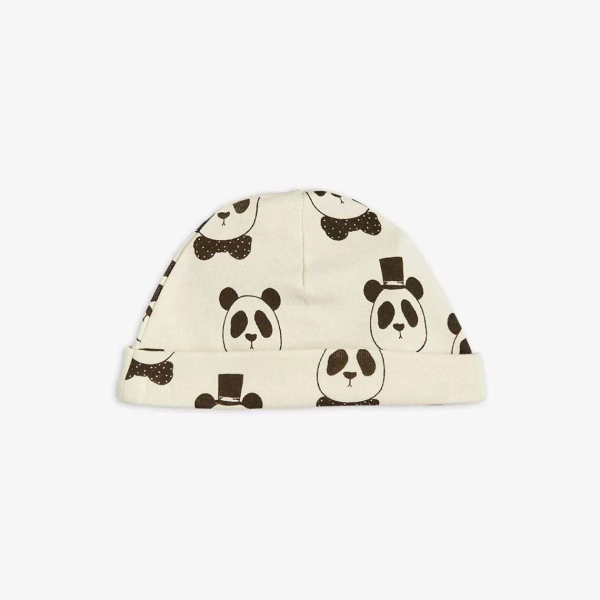 Cheap Mini Rodini Panda Baby Beanie Offwhite