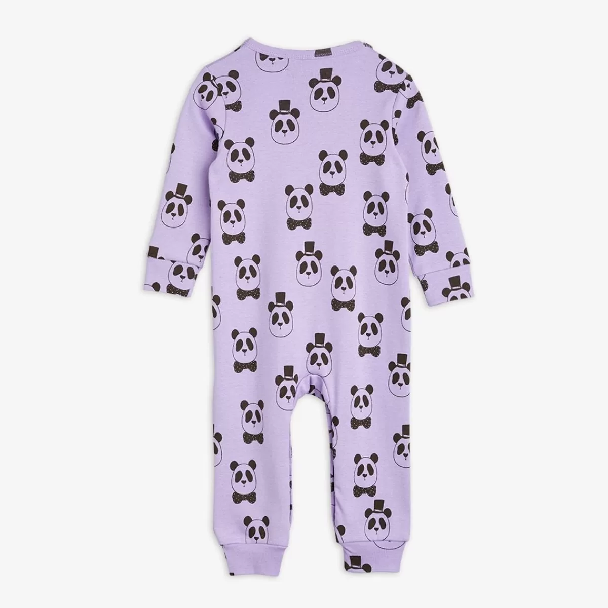 Store Mini Rodini Panda Baby Jumpsuit Purple