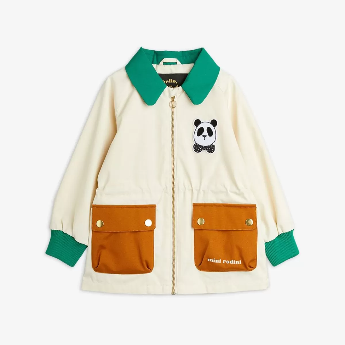 Outlet Mini Rodini Panda Jacka Offwhite