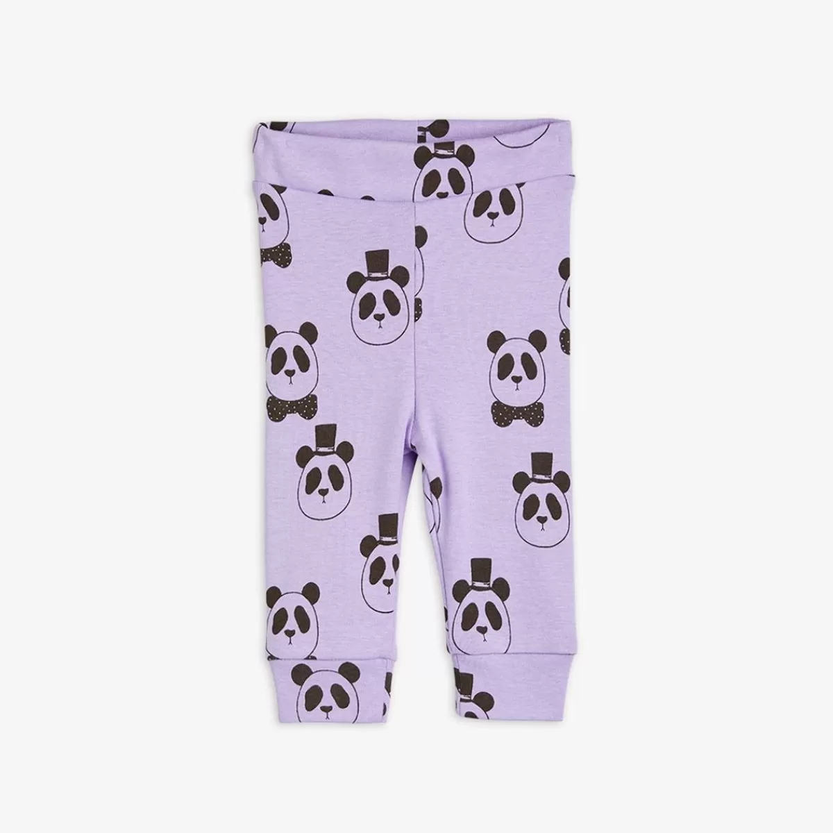 Outlet Mini Rodini Panda Leggings Nyfödd Lila Purple