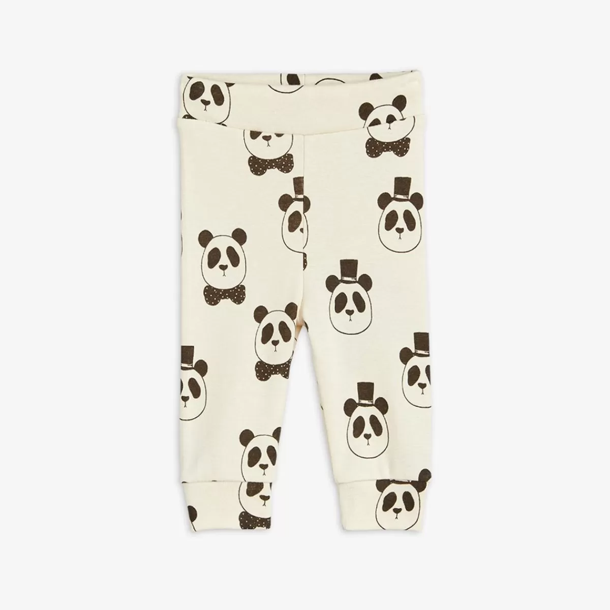 Cheap Mini Rodini Panda Leggings Nyfödd Offwhite