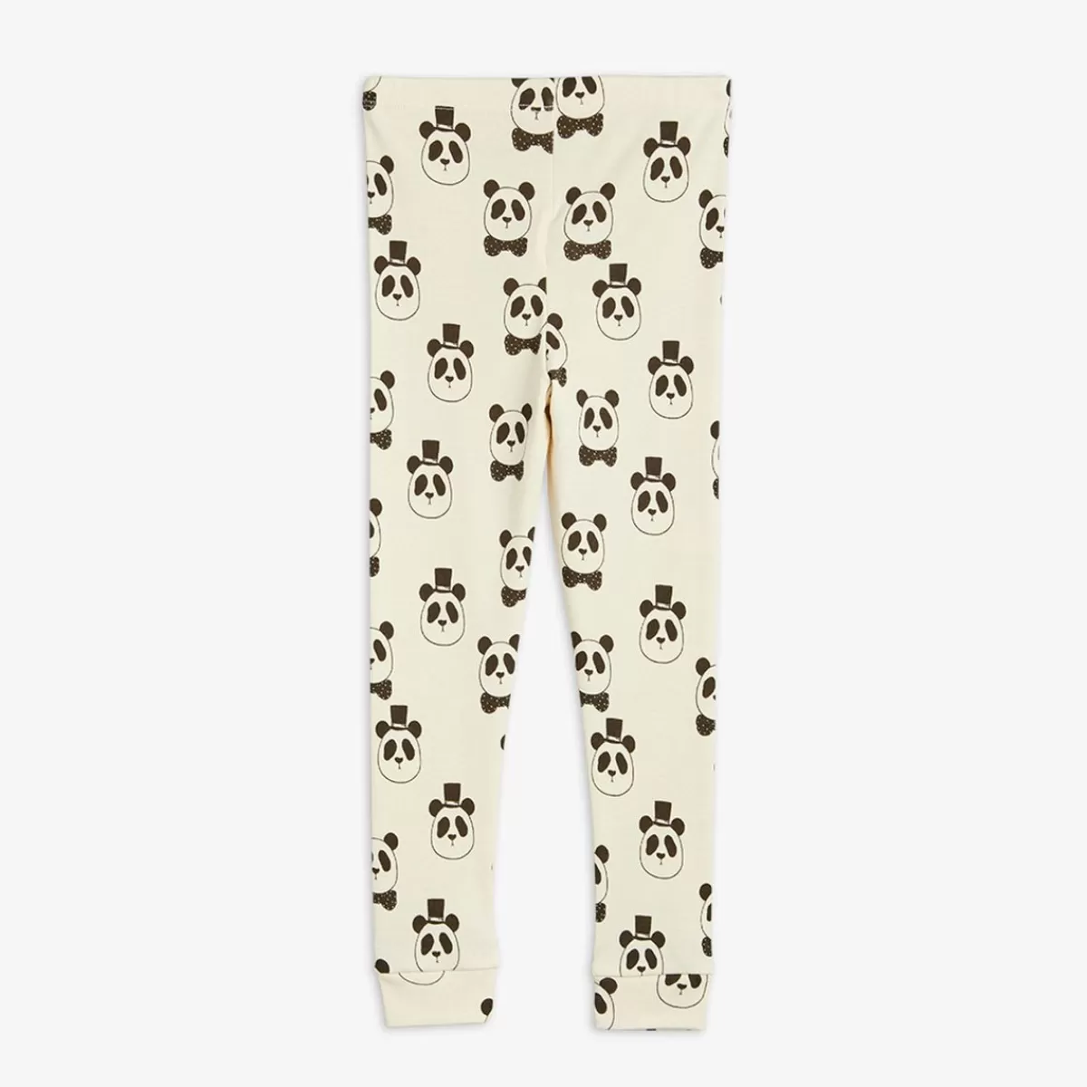 Cheap Mini Rodini Panda Leggings Offwhite