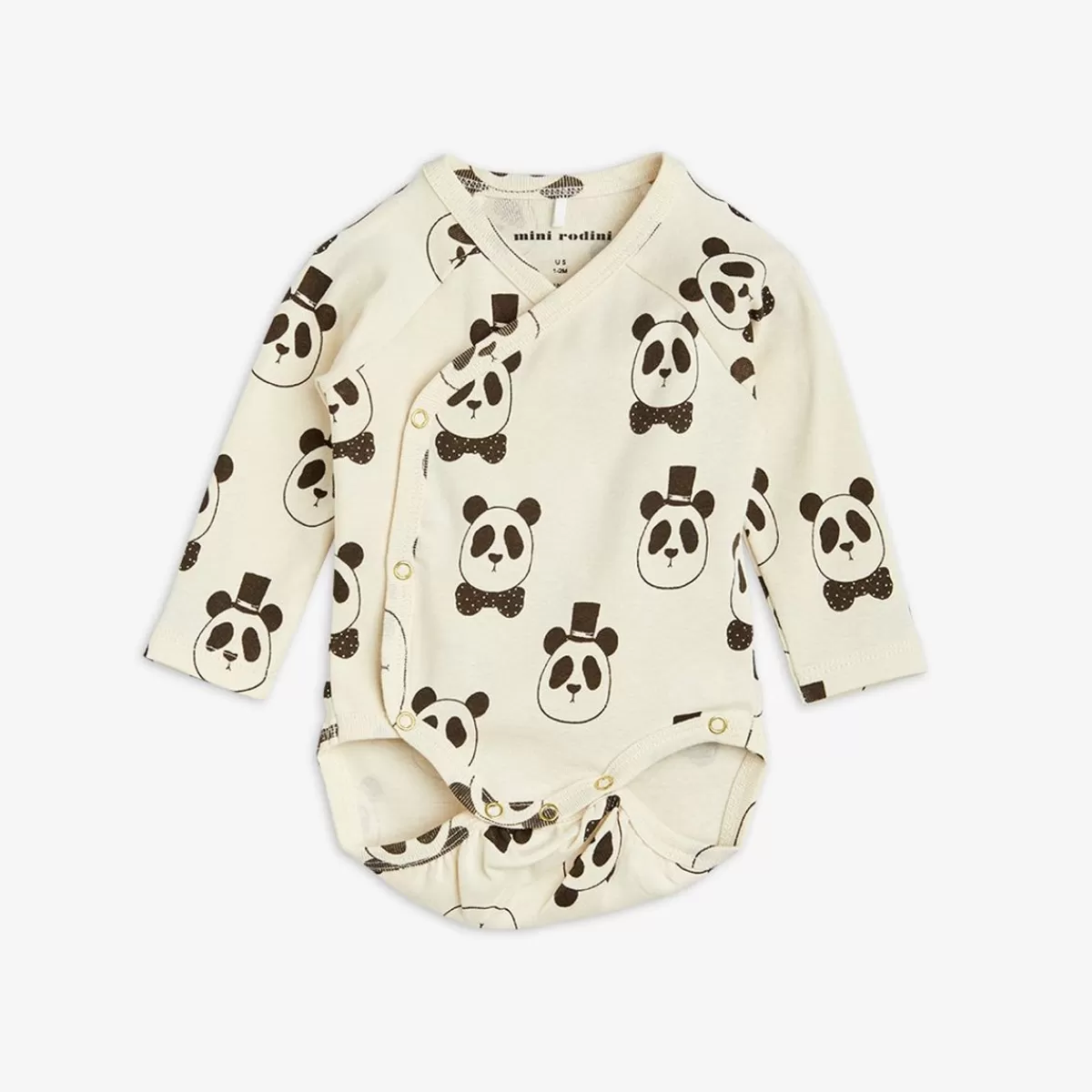 Online Mini Rodini Panda Omlottbody Offwhite