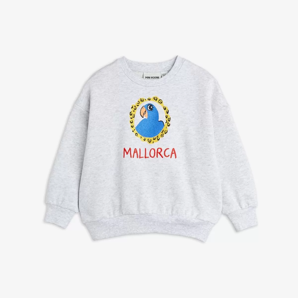 Cheap Mini Rodini Parrot Broderad Sweatshirt grå