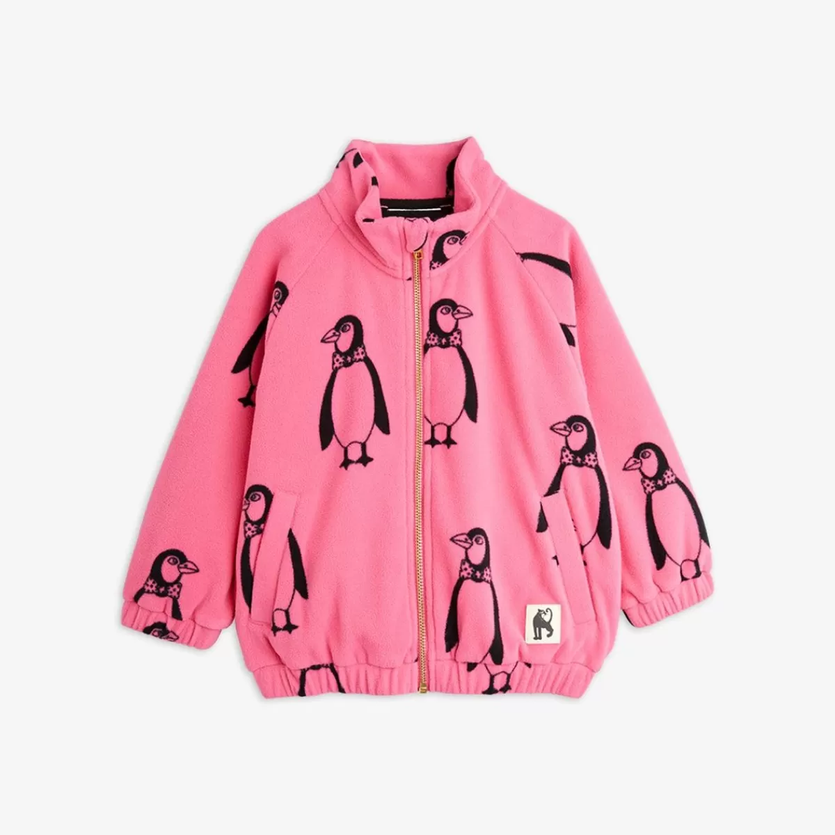 Fashion Mini Rodini Penguin Fleecejacka Rosa