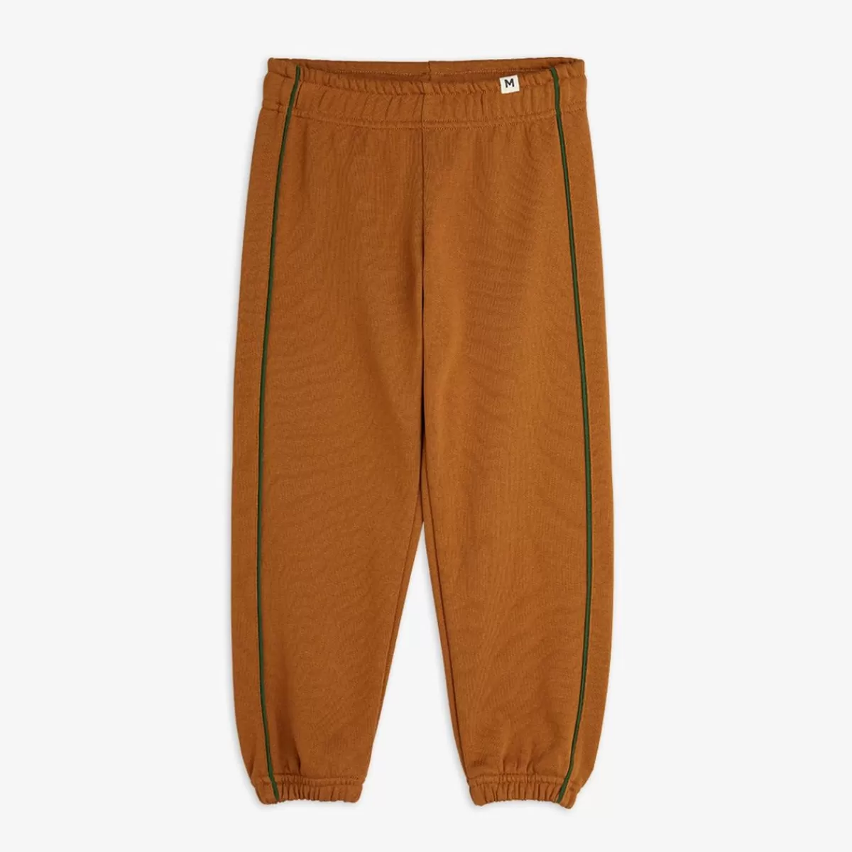 Store Mini Rodini Plain Piping Sweatpants Brun