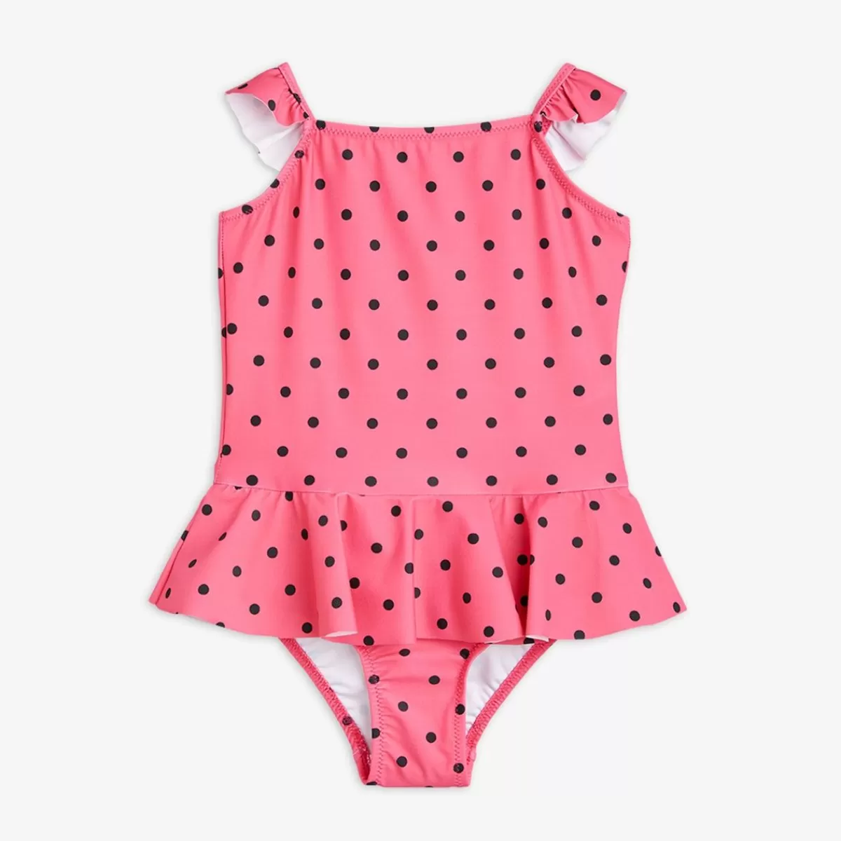 Outlet Mini Rodini Polka Dots UV-Baddräkt med kjol Pink