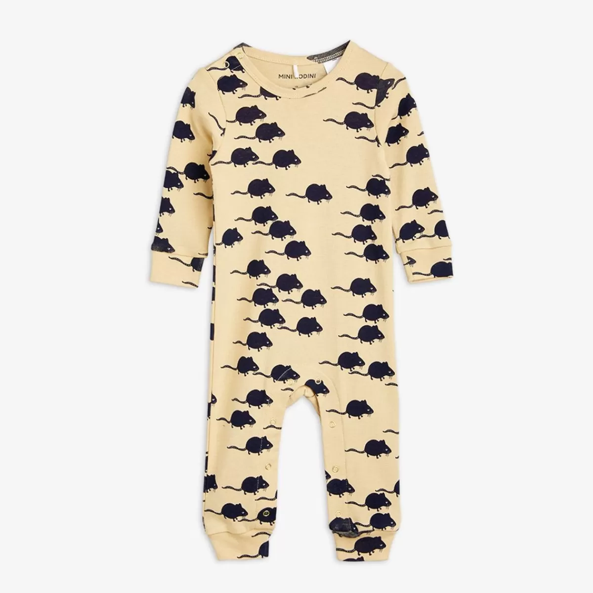 Fashion Mini Rodini Rats Baby Jumpsuit Beige